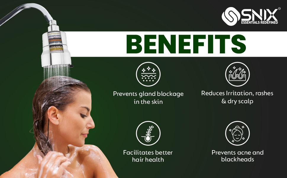 Chlorine removal shower filter